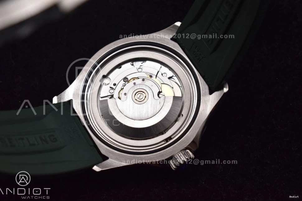 Rubber Strap Orange on Dial Edition Best SS BLSF 1:1 Automatic Green SuperOcean 42 A2824 0507